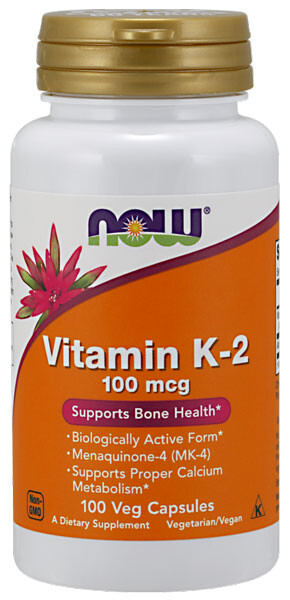K2 Vitamin 100mcg 100db kapszula (NOW)