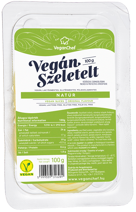 VeganChef Vegán Szeletelt Natúr 100 g