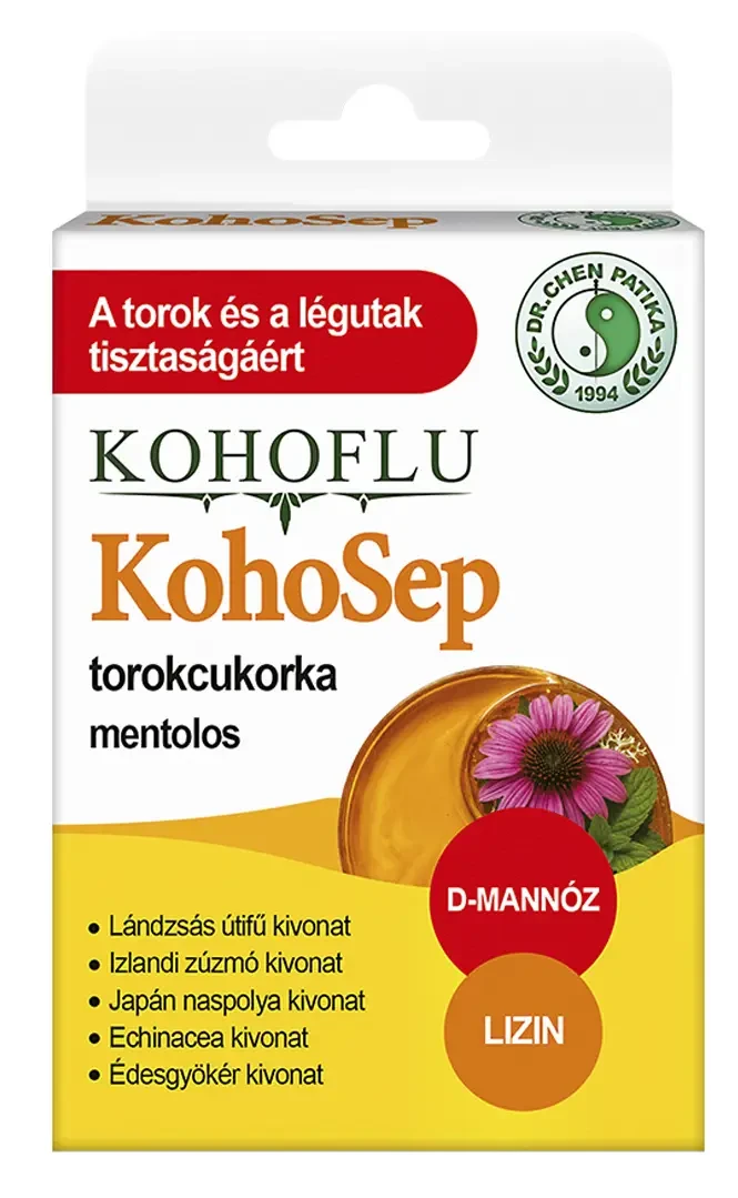 Dr. Chen Kohoflu KohoSep Torokcukorka Mentolos 12 db