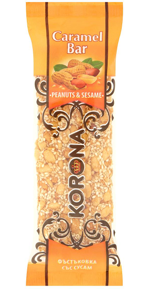 Korona Földimogyoró-szezámos szelet 60g