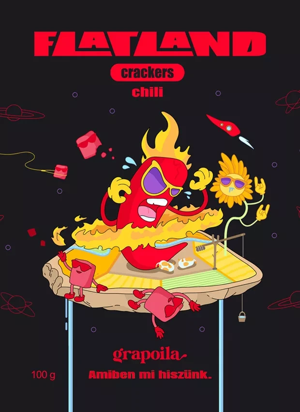 Grapiola Flatland Crakers Chili 100 g