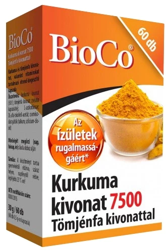 Kurkuma 7500mg kivonat kapszula 60db (BioCo)