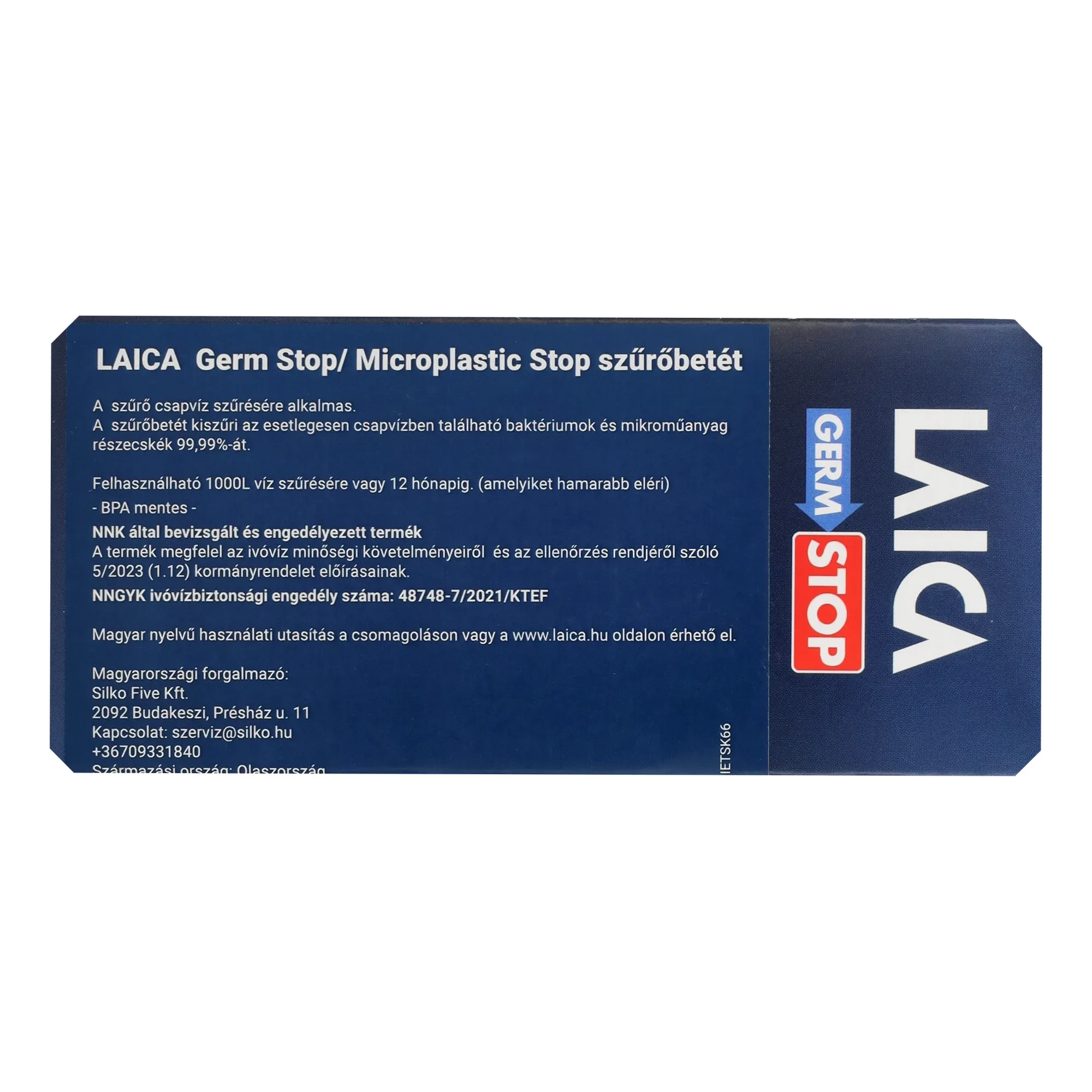 Laica germ-stop baktériumszűrő betét 1db