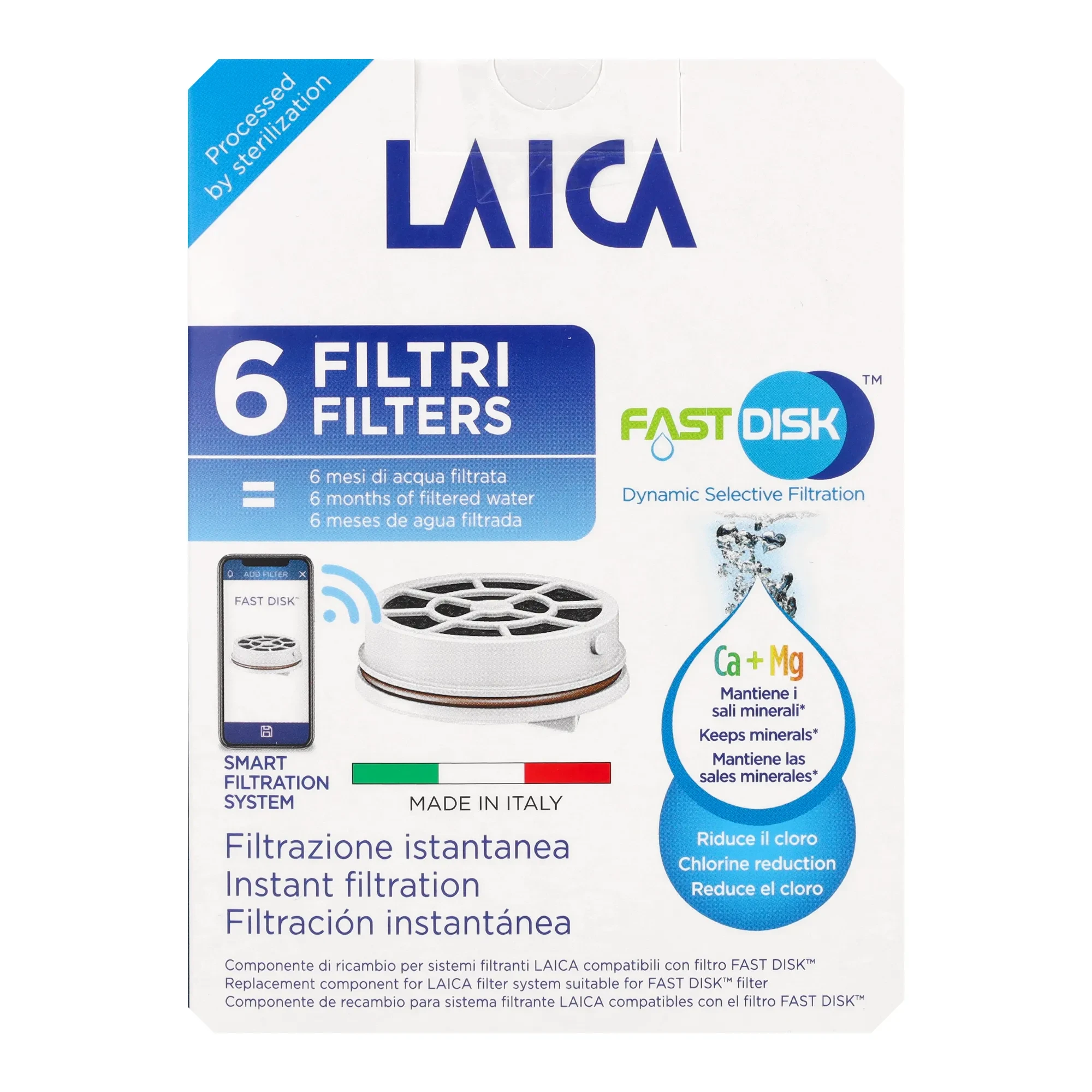 Laica Instant Fast Disk szűrő 6 db-os