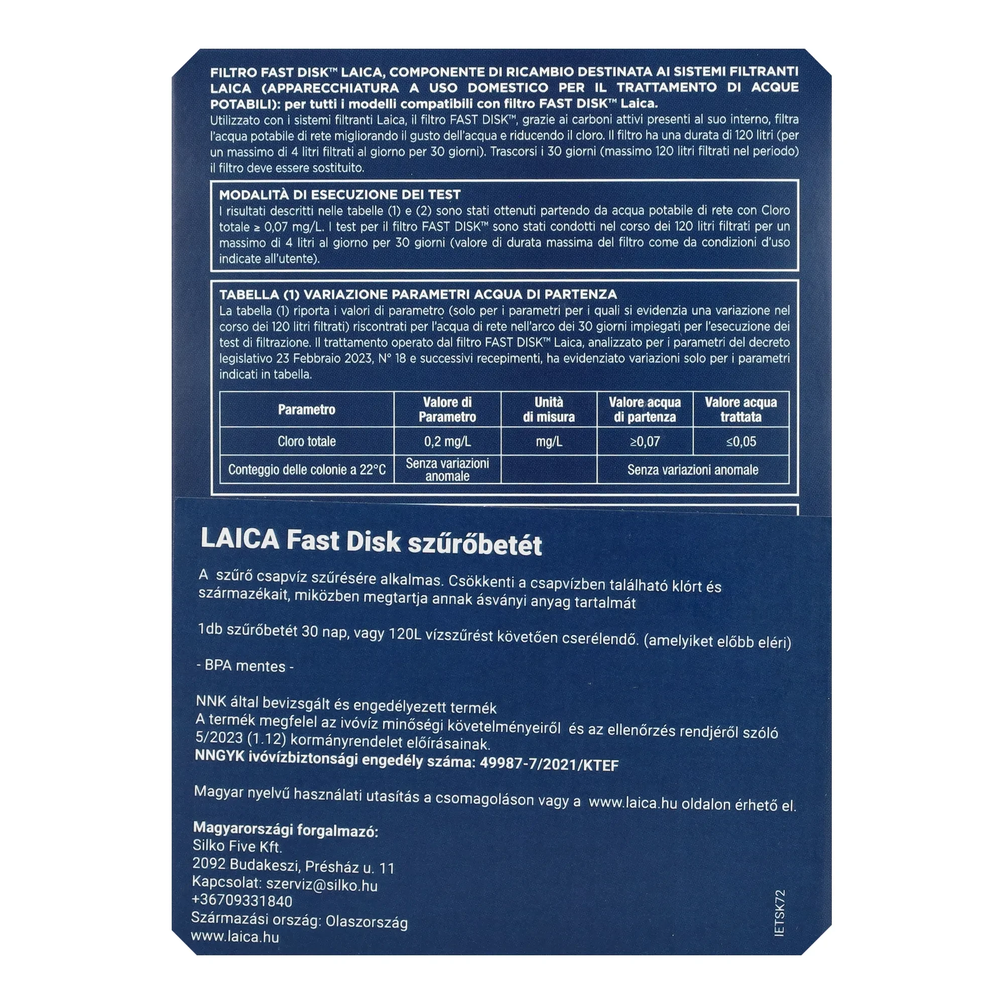 Laica Instant Fast Disk szűrő 6 db-os