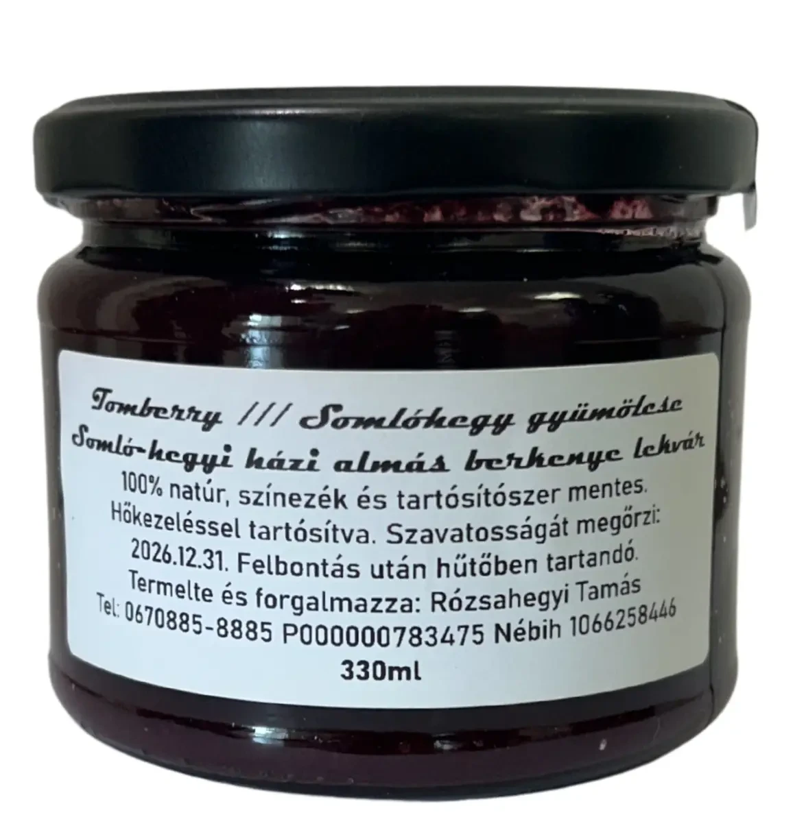 Tom Berry Somló-hegyi Házi Almás Berkenye lekvár 330 ml
