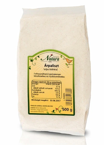 Árpaliszt 500g Natura