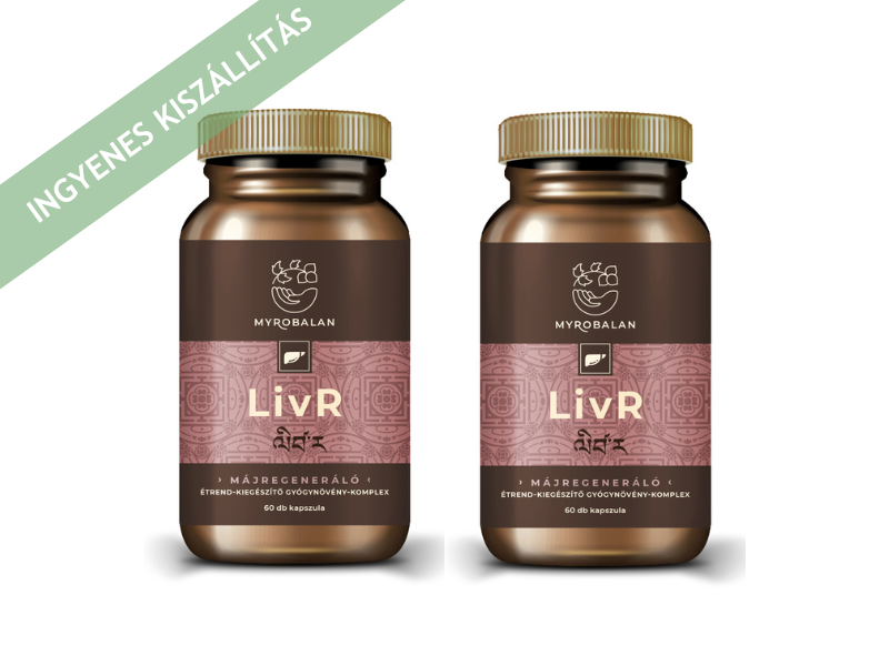 Myrobalan LivR májtisztító- és regeneráló gyógynövény-komplex 2x60db