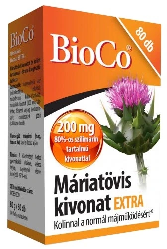 Máriatövis kivonat extra kapszula 80 db BioCo