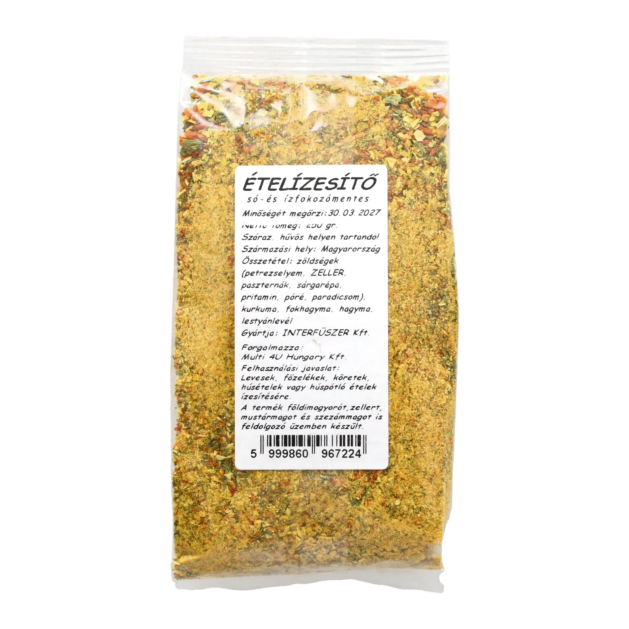 Multi 4U Countryside ételízesítő sómentes 250g