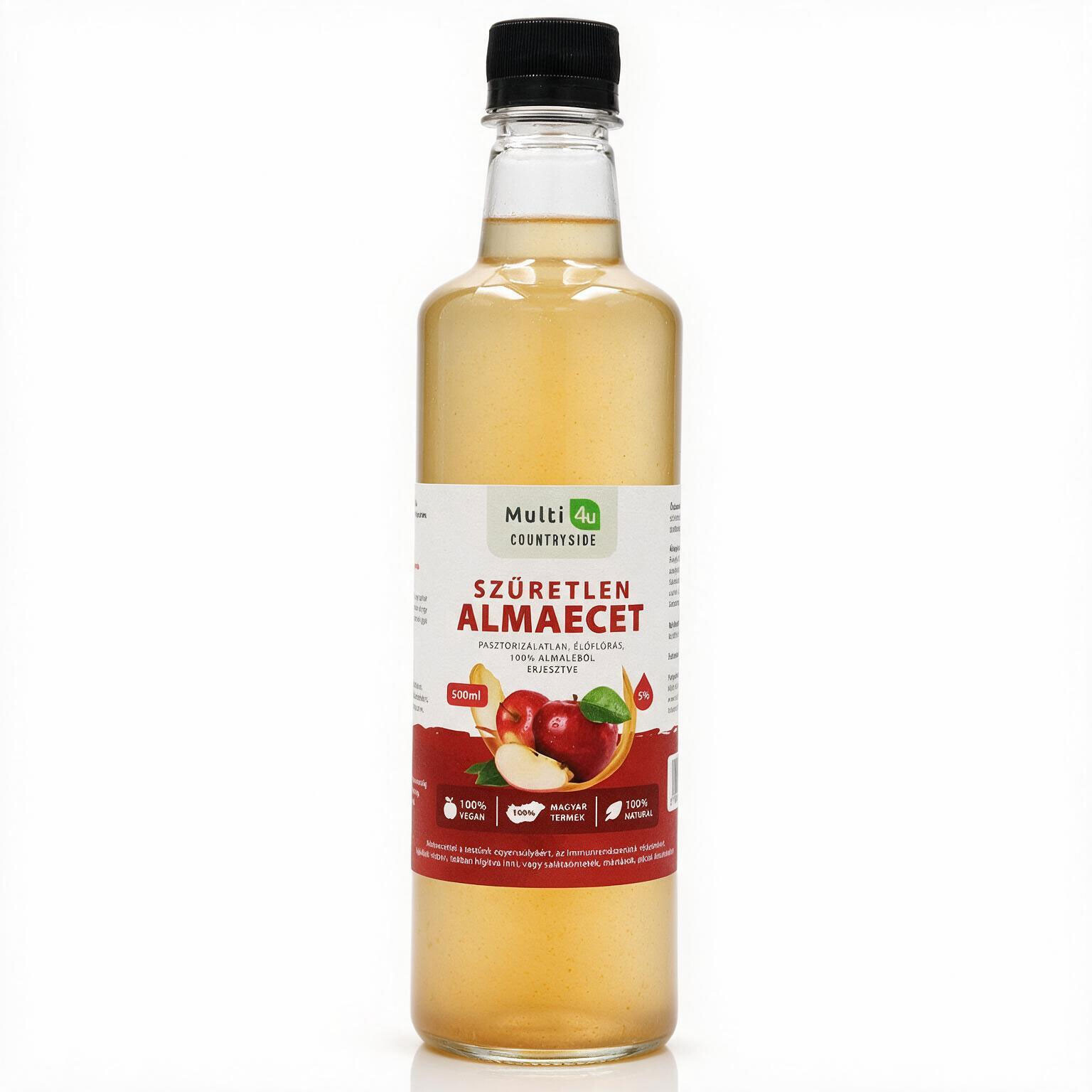 Multi 4u Countryside Szűretlen almaecet 500ml