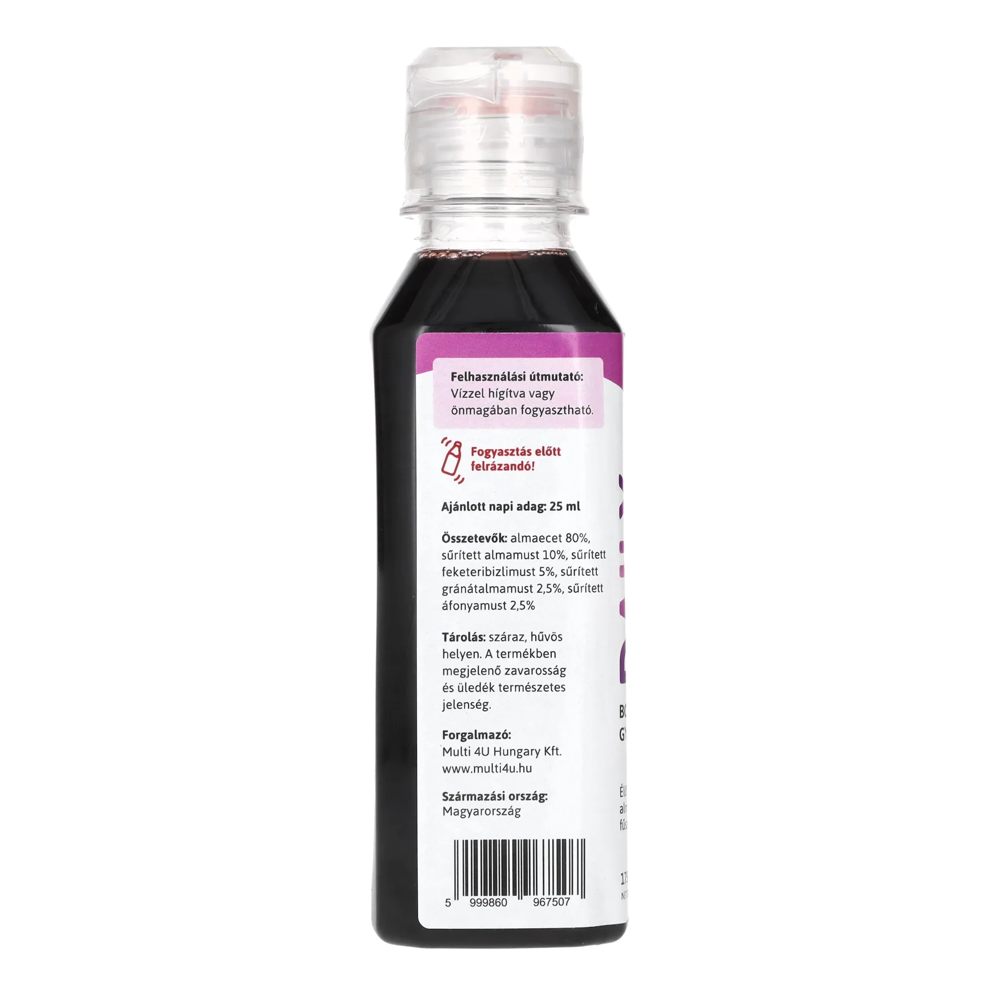 Multi 4U DAILY SHOT BOGYÓS GYÜMÖLCSÖK 175 ml