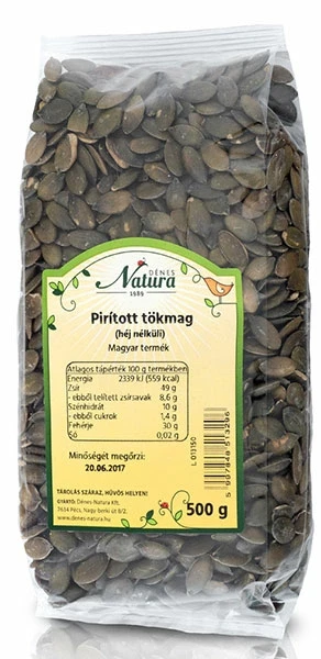 Pirított tökmag 500g Natura
