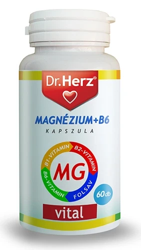 Magnézium + B6 kapszula 60db (Dr. Herz)