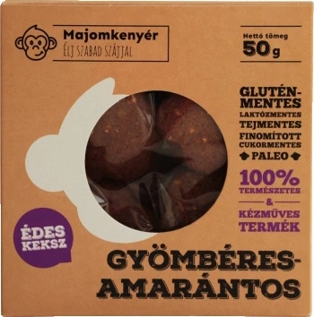 Majomkenyér gyömbéres amarántos paleokeksz 50 g