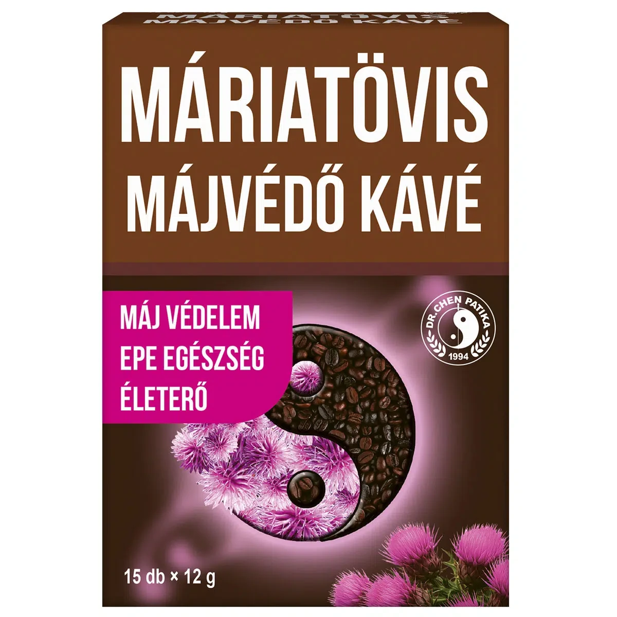 Dr. Chen Máriatövis Májvédő Kávé 15 x 12 g