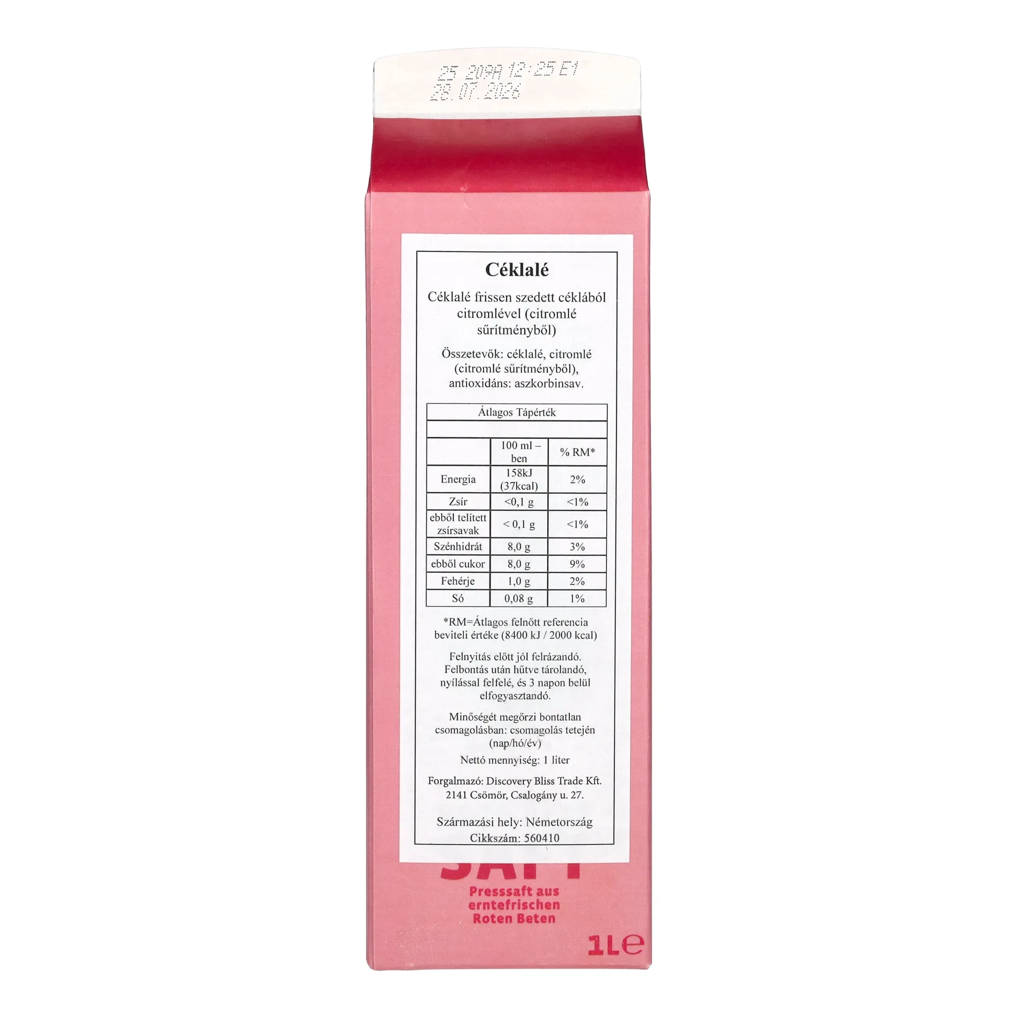 Grünfink céklalé 1l