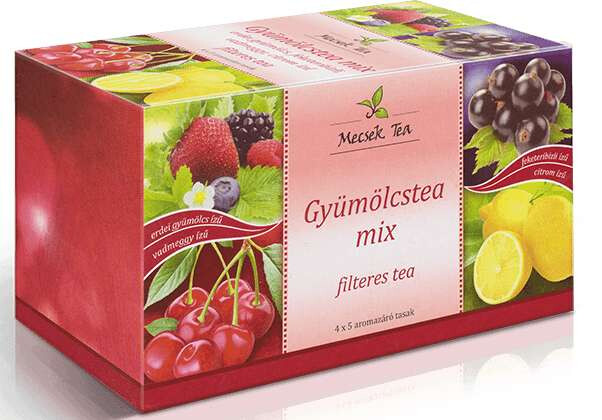 Mecsek Gyümölcstea Mix (erdei gyümölcs, feketeribizli, vadmeggy, citrom) 4x5x2g