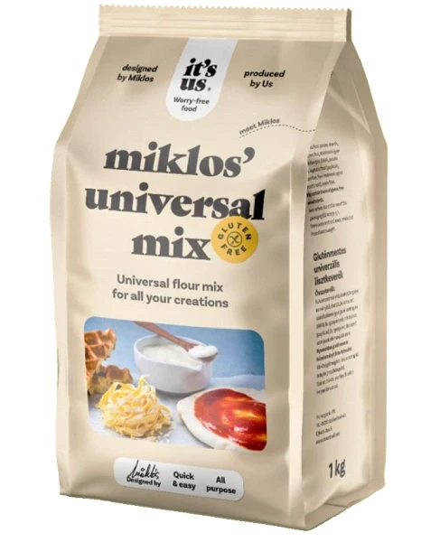 Glutenix Alfa-mix - Miklos universal mix kenyérpor lisztkeverék 1 kg