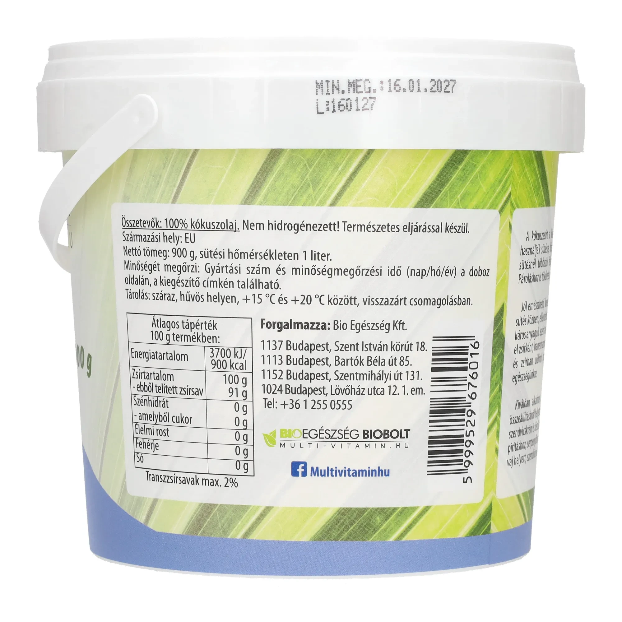 Kókuszolaj 1L MultiVitamin