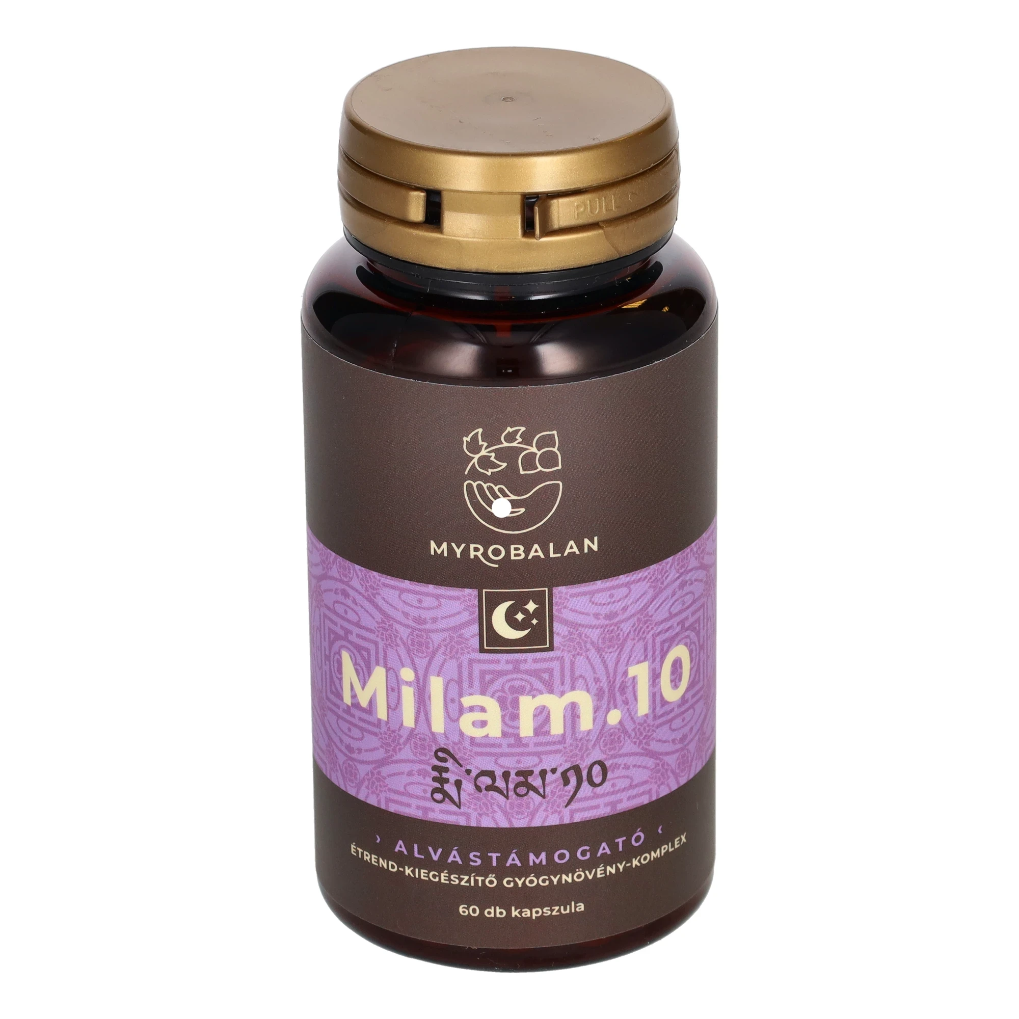 Myrobalan Milam.10 pihentető alvás gyógynövény-komplex 60db