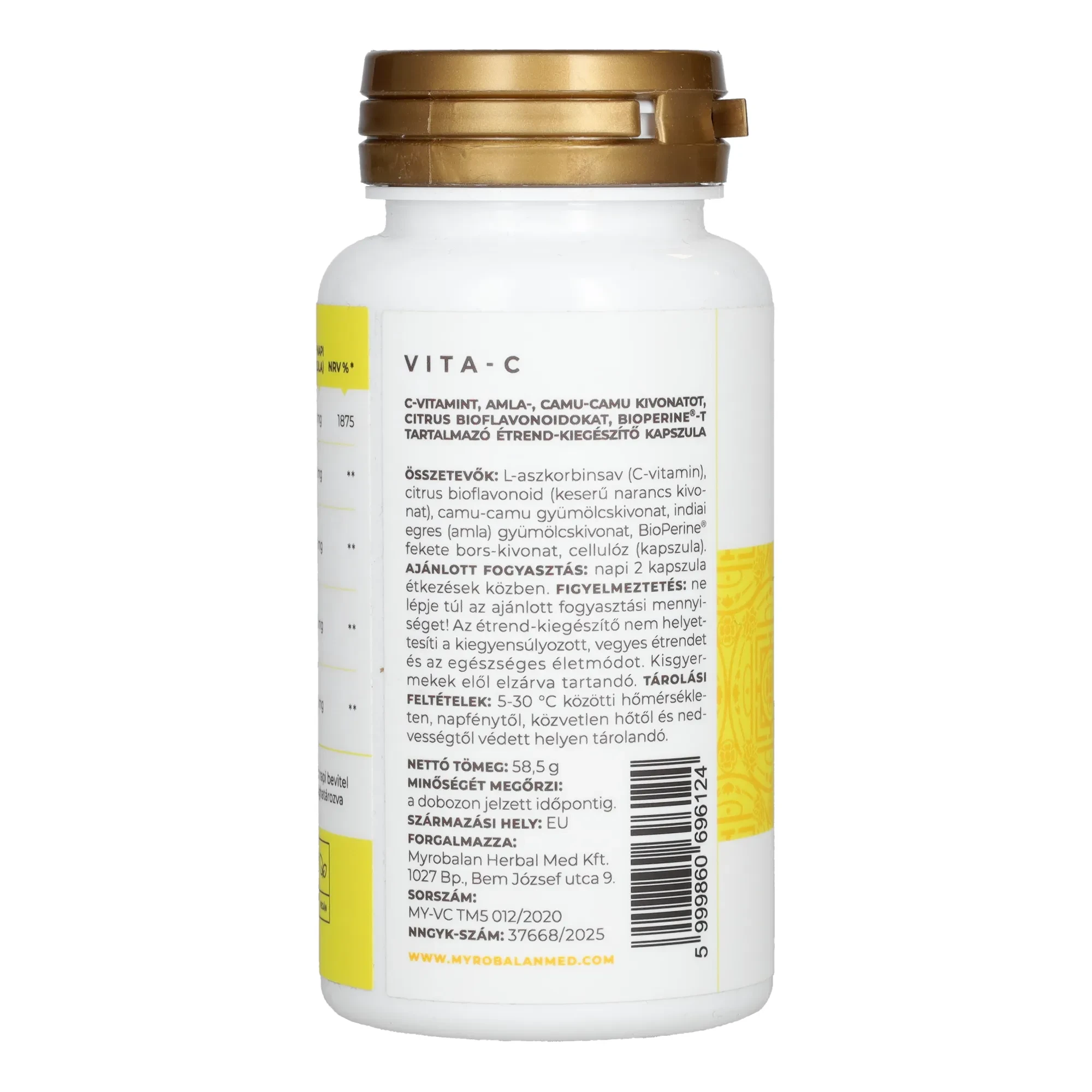 Myrobalan Vita-C 1500 mg C vitamin gyógynövény kivonatokkal 60db