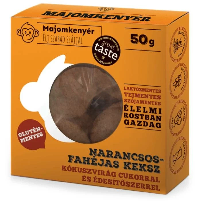 Majomkenyér narancsos fahéjas paleokeksz 50 g