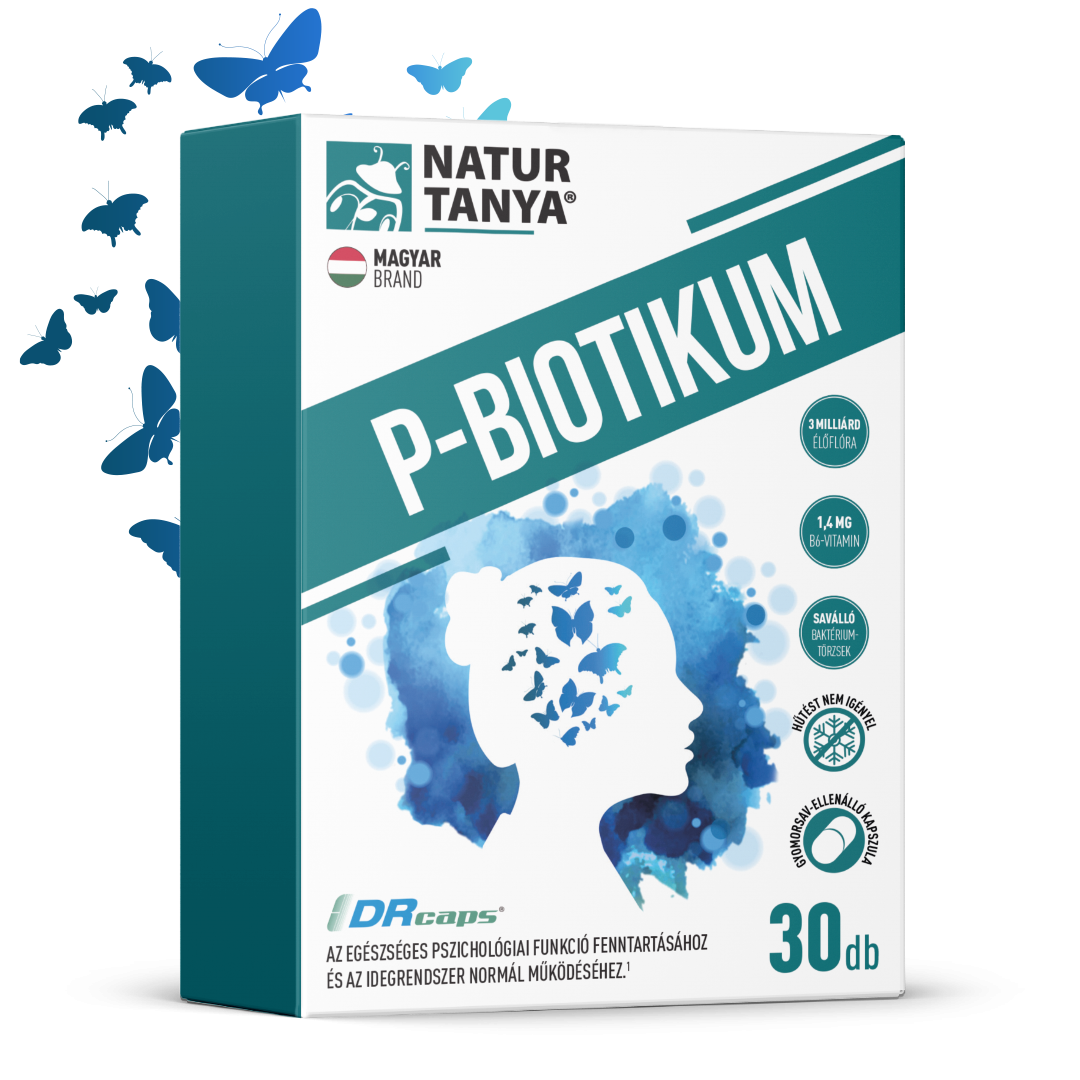 NT P-BIOTIKUM baktériumtörzsek (CEREBIOME®) + B6-vitamin 30db