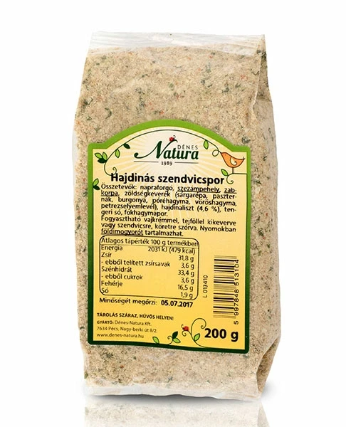 Natura Szendvicskrémpor Hajdinás 200g