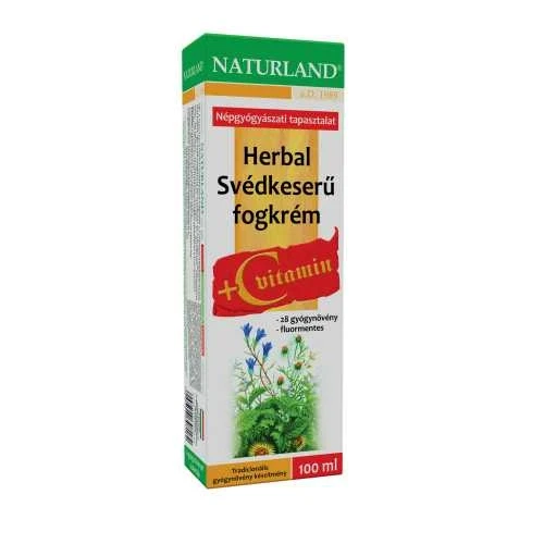 Naturland Svédkeserű fogkrém + C-vitamin 100 ml