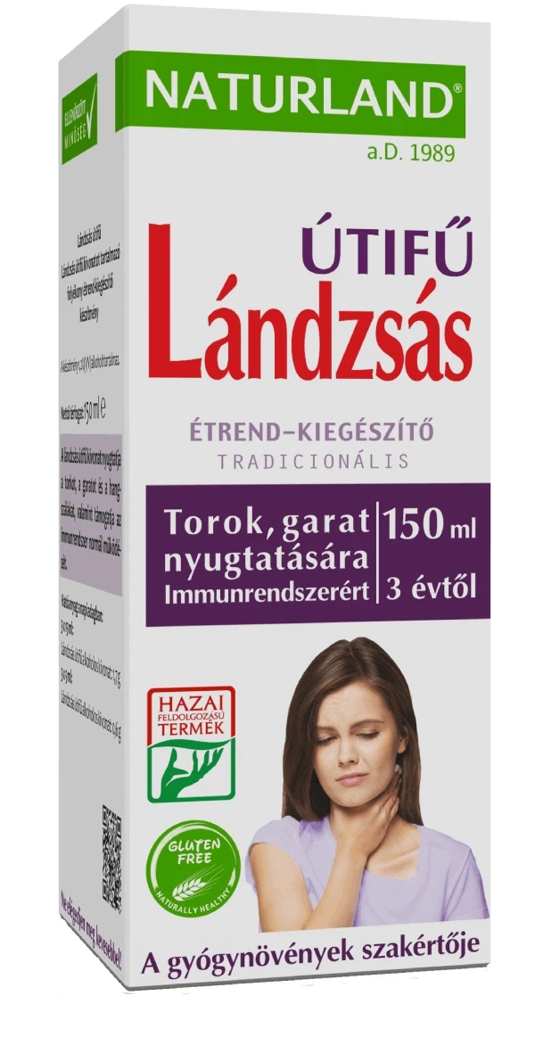 Lándzsás Útifű szirup 150 ml (Naturland)