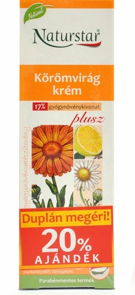 Naturstar Körömvirág krém dupla 120ml ( 2x60 ml )