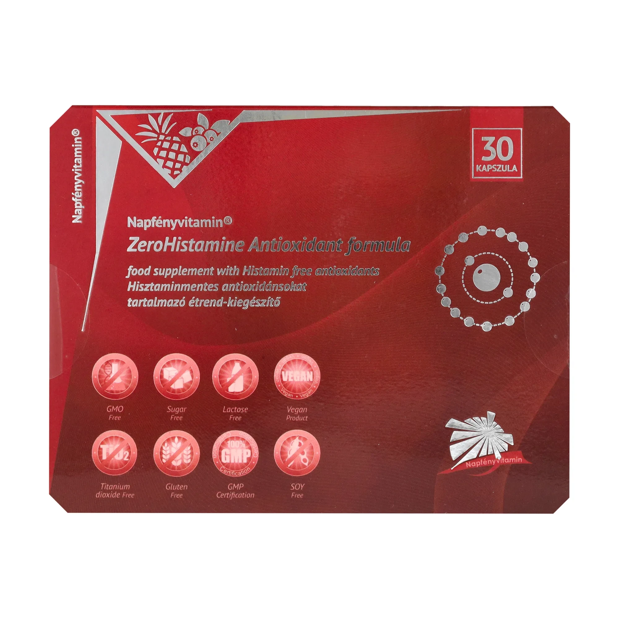 Napfényvitamin Zerohistamine antioxidáns formula 30db