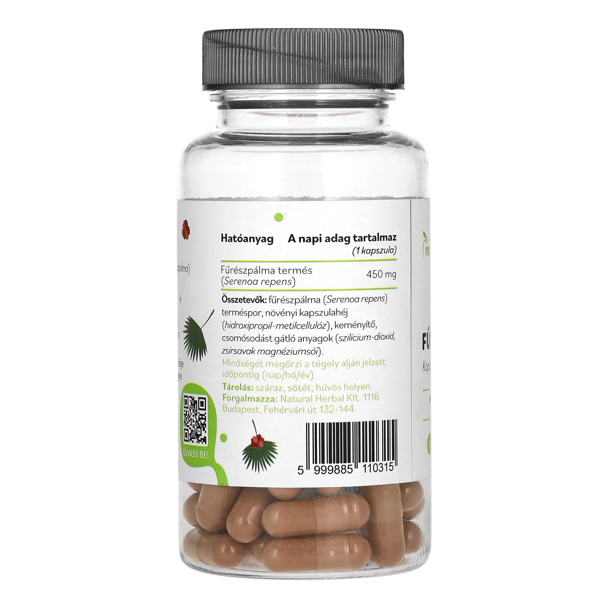 Netamin Fűrészpálma 450mg kapszula 30db