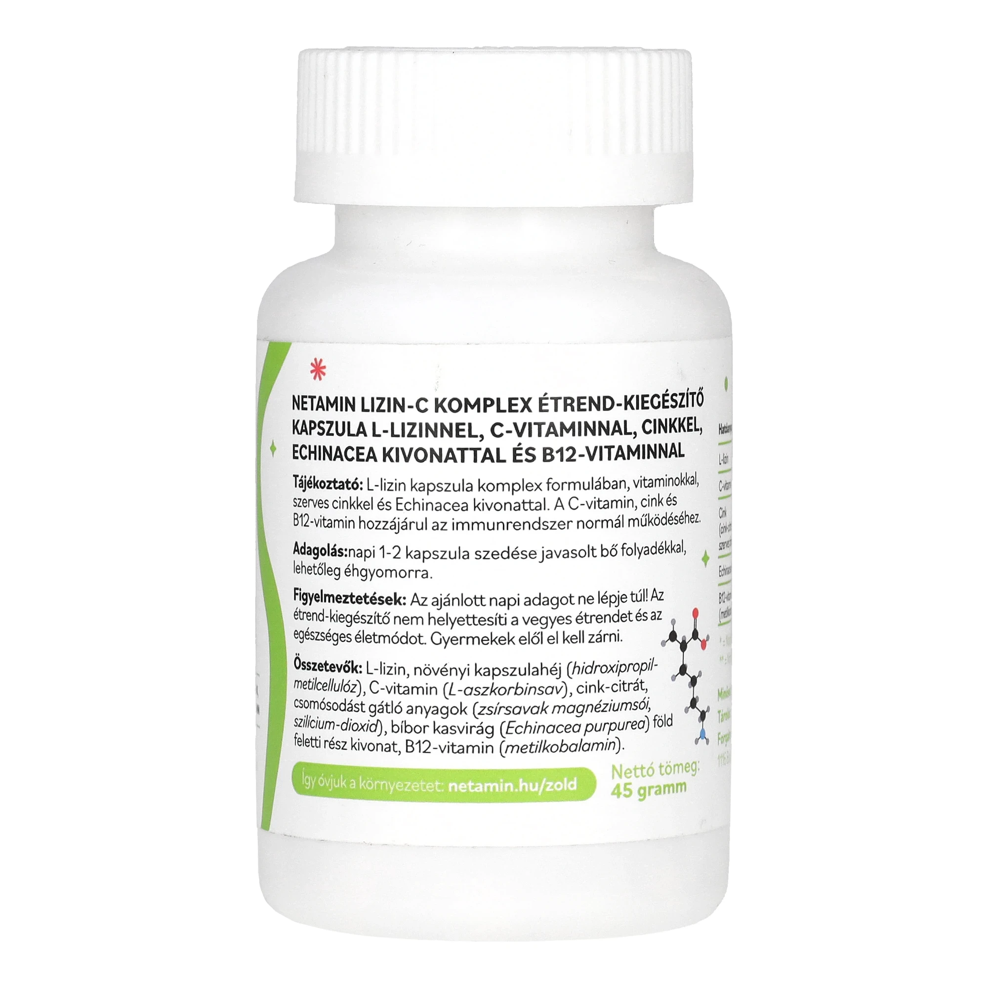 Netamin Lizin-C KOMPLEX kapszula 60db