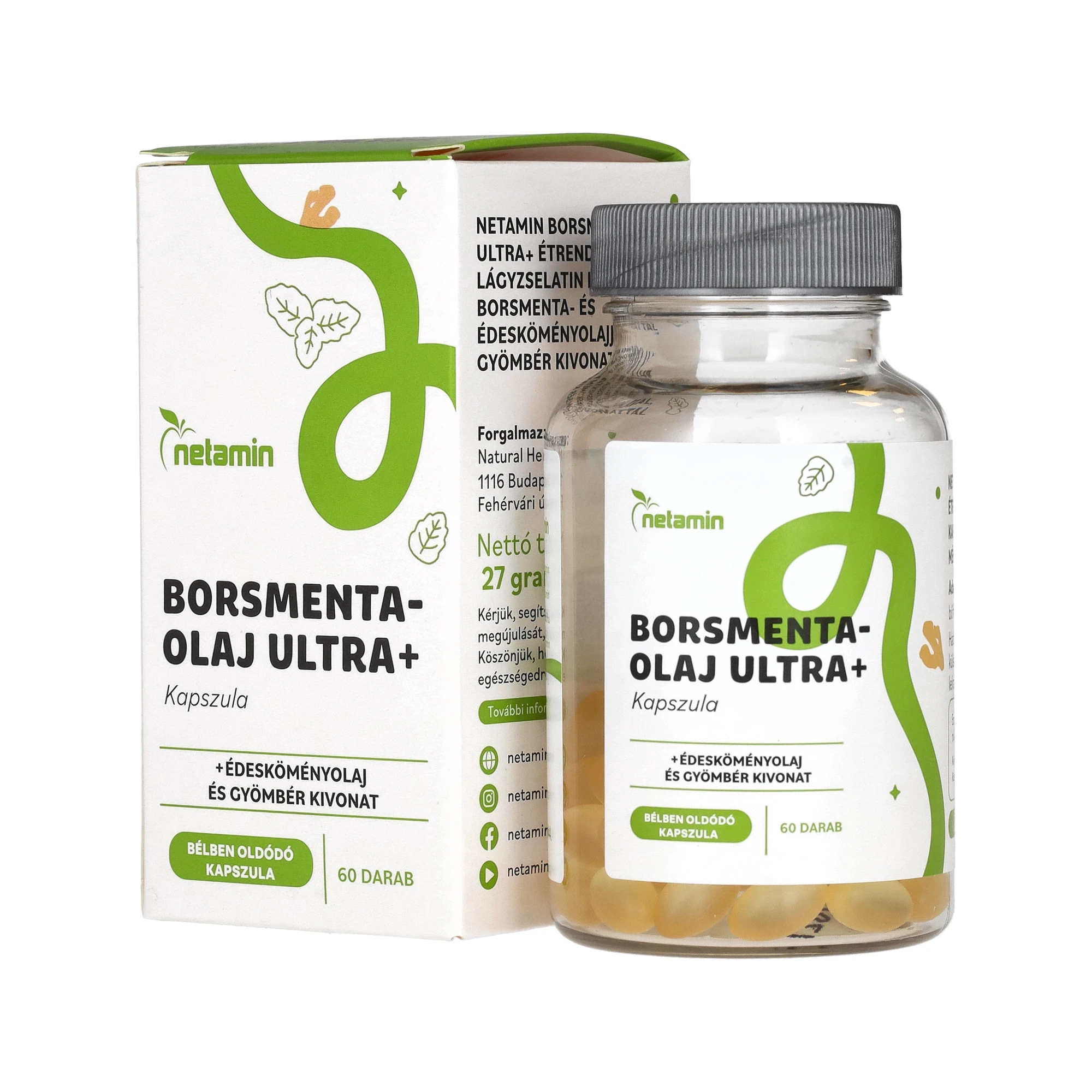 Netamin Borsmentaolaj Ultra+ kapszula 60 db