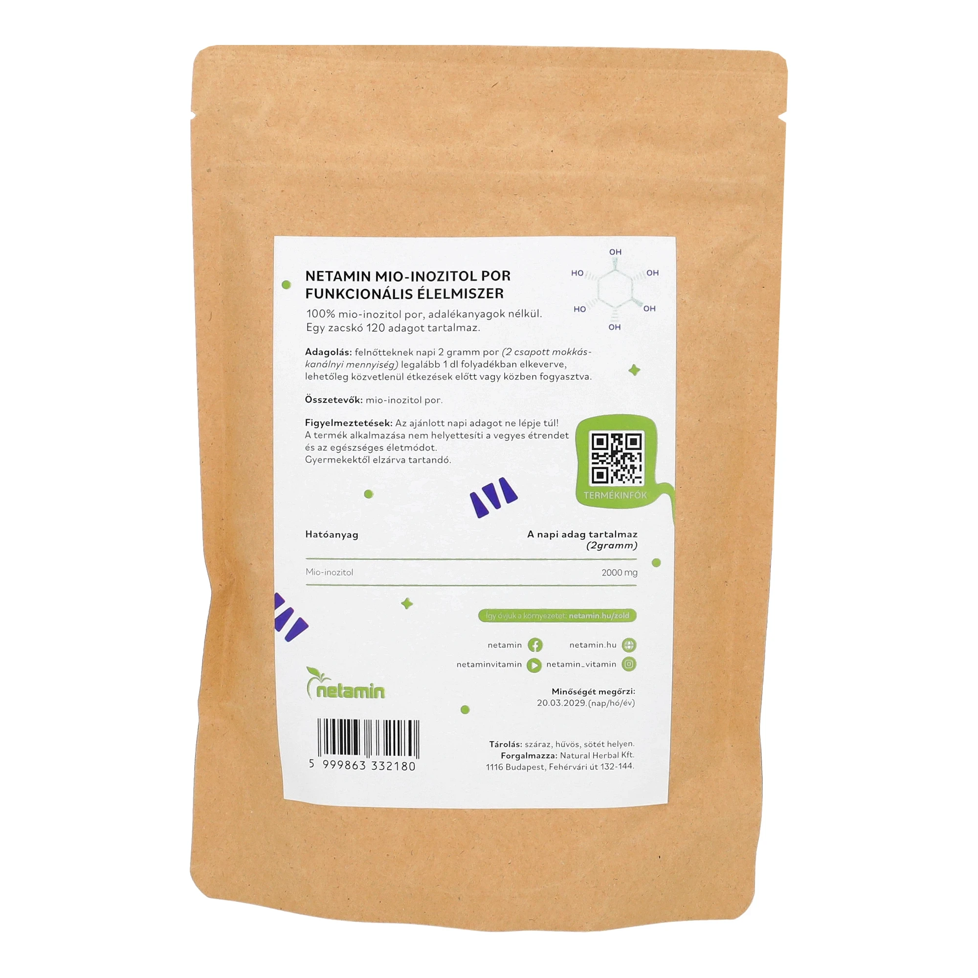 Netamin Mio-Inozitol por 240g
