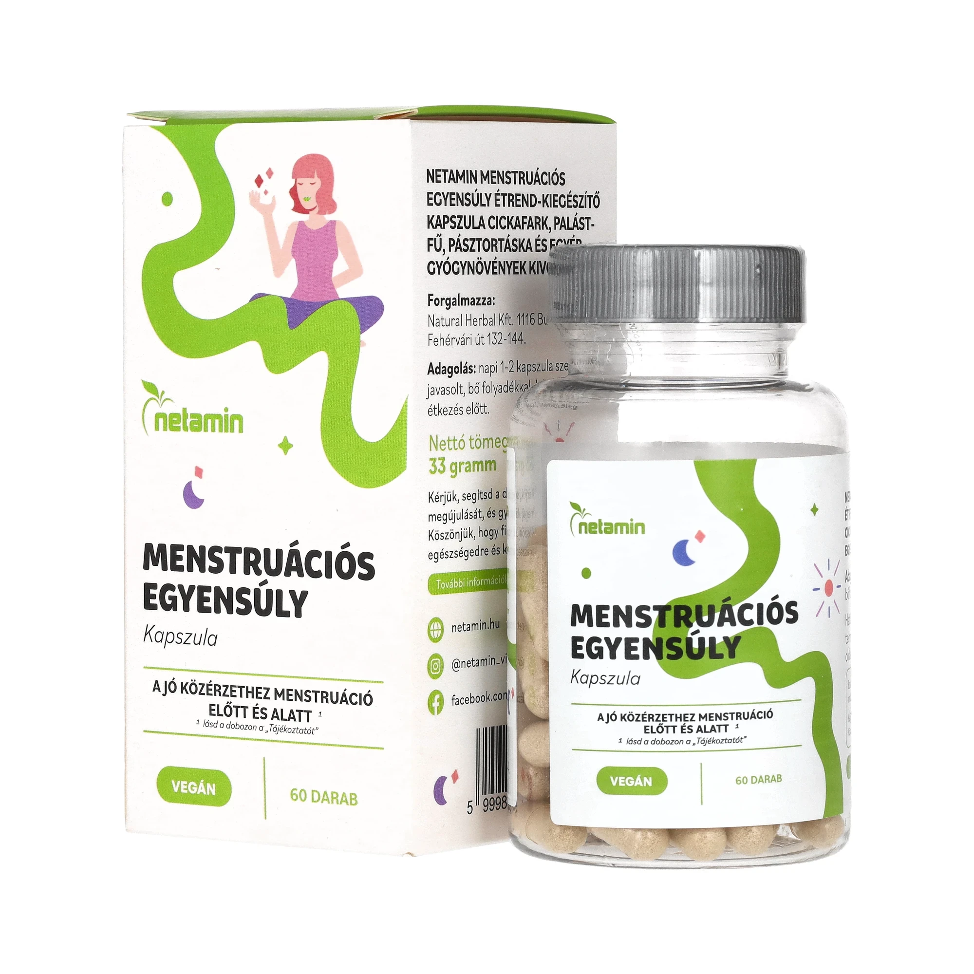 Netamin Menstruációs egyensúly kapszula 60 db