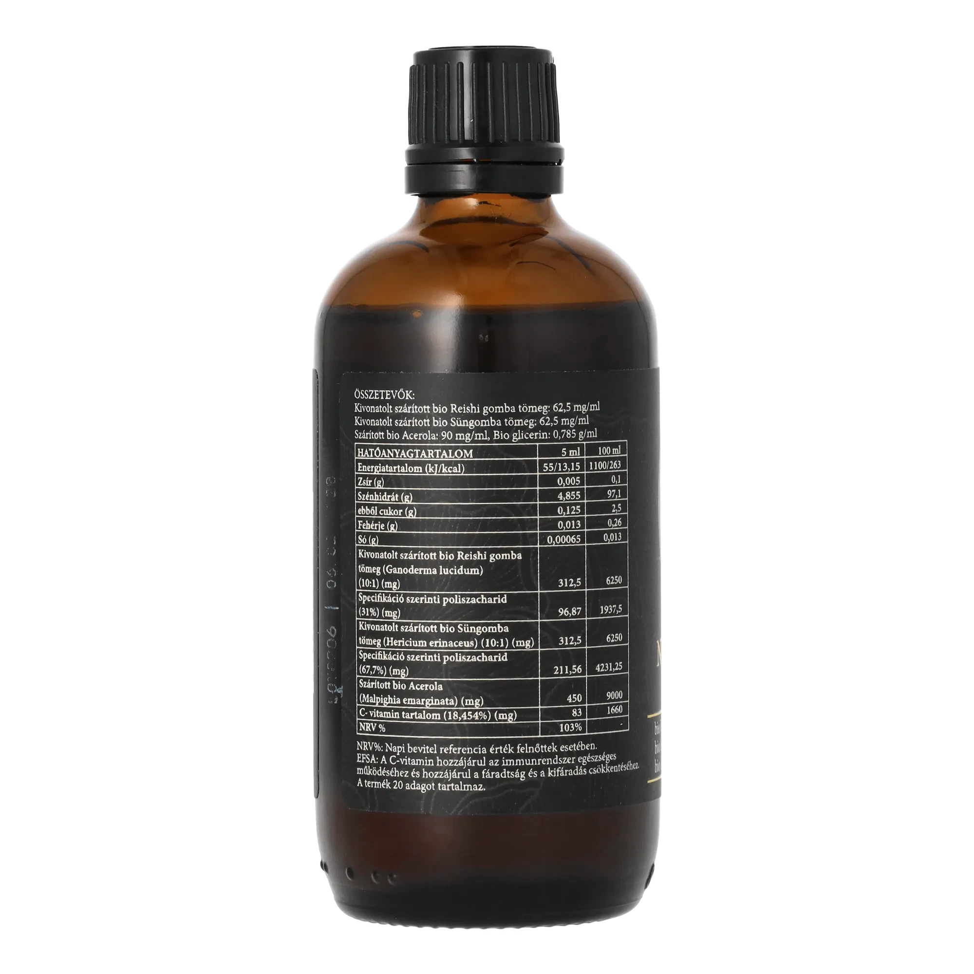 Naja Forest NeuroMyco Focus bio Reishi, bio Süngomba, bio Acerola étrend-kiegészítő 100ml