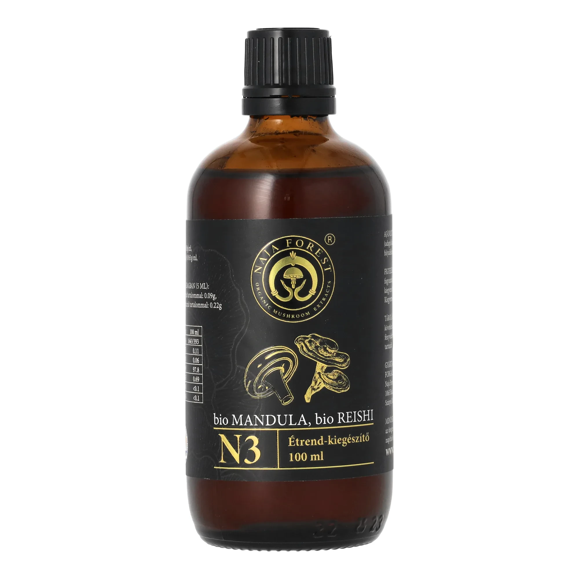 Naja Forest N3 bio Mandula, bio Reishi étrend-kiegészítő 100ml