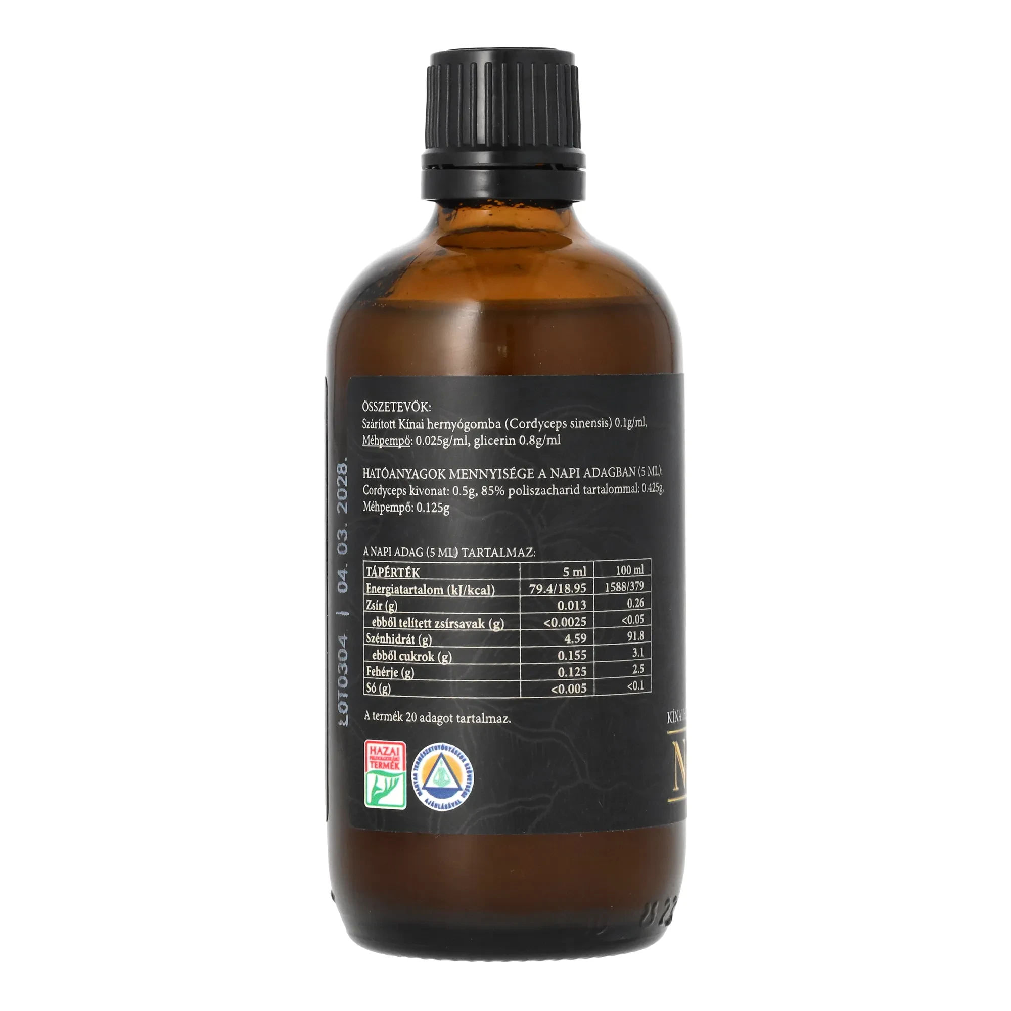 Naja Forest N6 bio Cordyceps - méhpempő étrend-kiegészítő 100ml