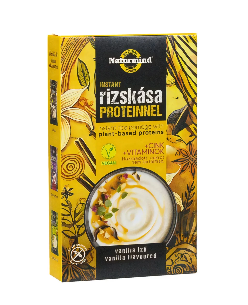 Naturmind Instant Gluténmentes Rizskása Proteinnel Vanília Ízű 200g