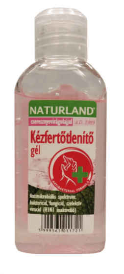 Naturland kézfertőtlenítő gél cseresznyevirágolajjal 50ml