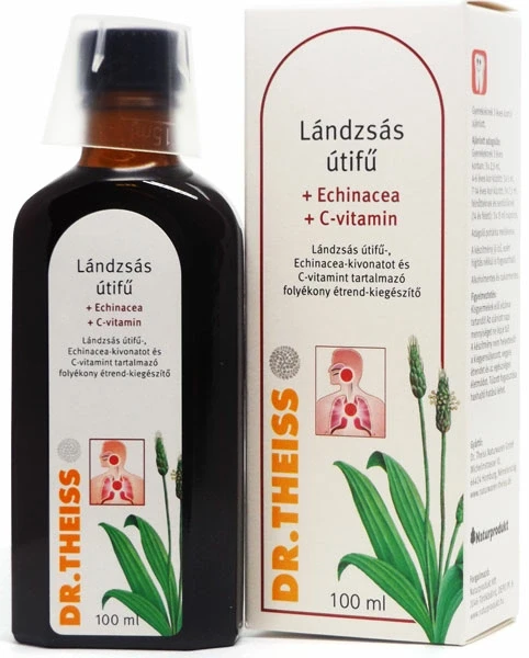 Dr. Theiss lándzsás útifű szirup +echinacea +C 100ml