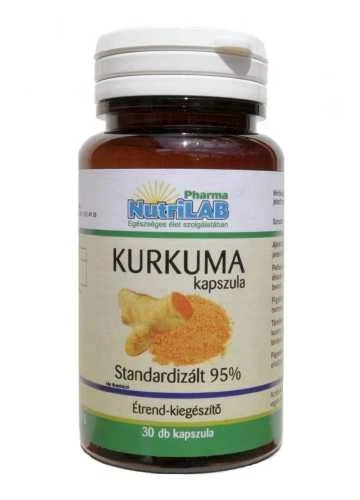 Kurkuma 95% kapszula 30db Nutrilab