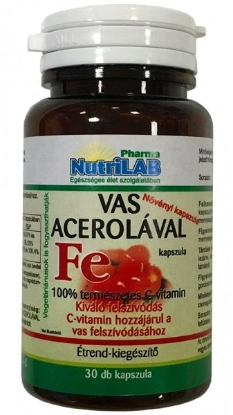 Vas Acerolával kapszula 60db Nutrilab