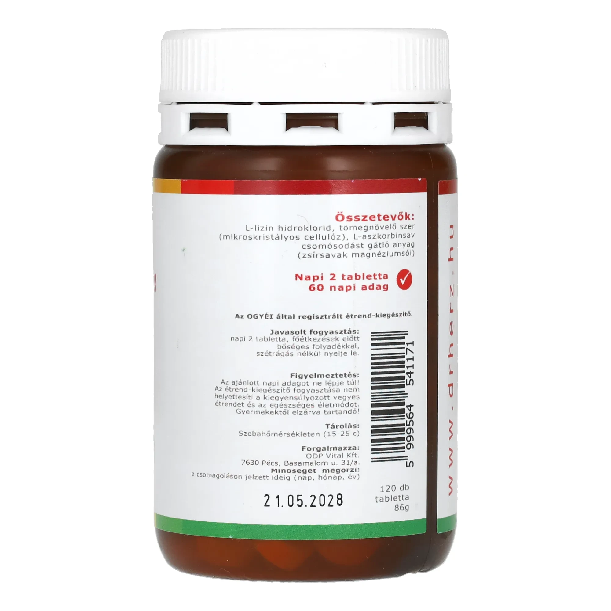 Dr. Herz Lysine-HCL 1000mg 120db