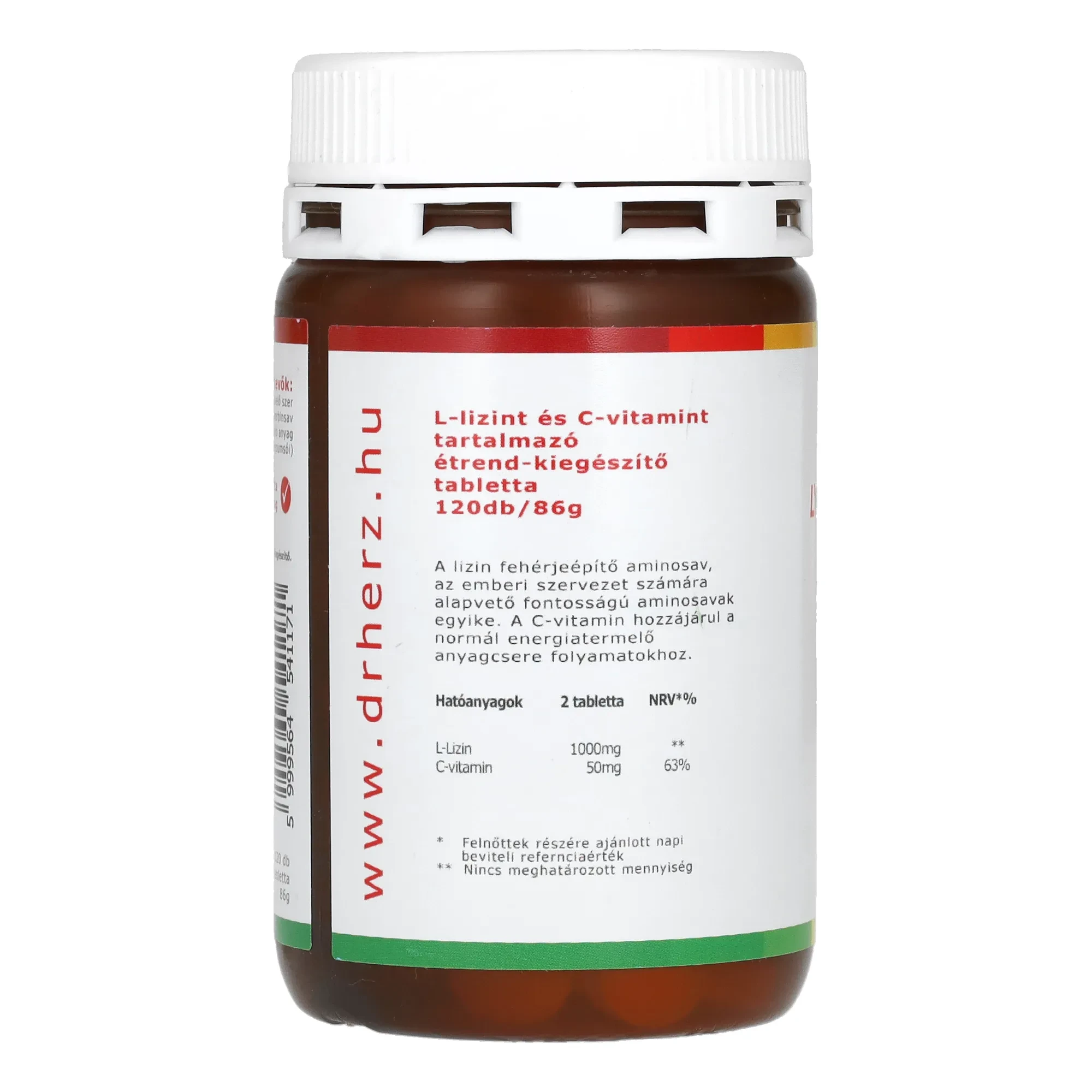 Dr. Herz Lysine-HCL 1000mg 120db