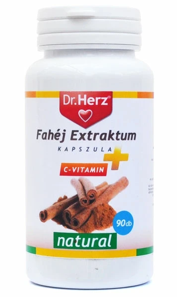 Dr.Herz Fahéj Extraktum és C-vitamin kapszula 90db