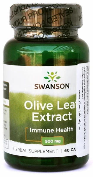 Olajfalevél - Olivalevél kivonat 60db (Swanson)